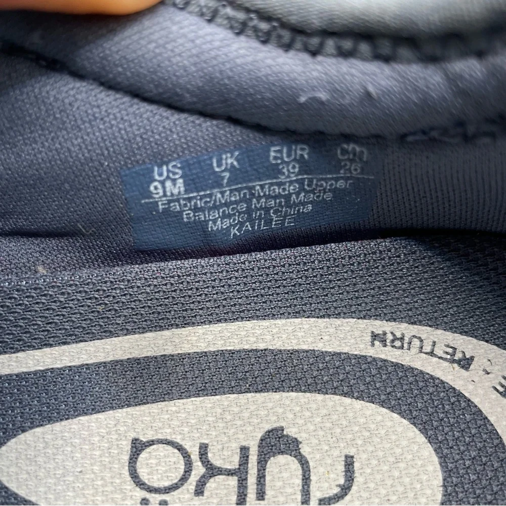 Ryka Kailee Comfort Shoe Textile Blue Fern Design Size women’s 9m arch support - Picture 7 of 7